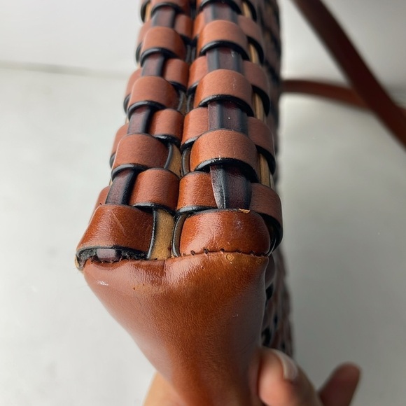 Nine West Vintage Brown Woven Crossbody - Picture 8 of 9